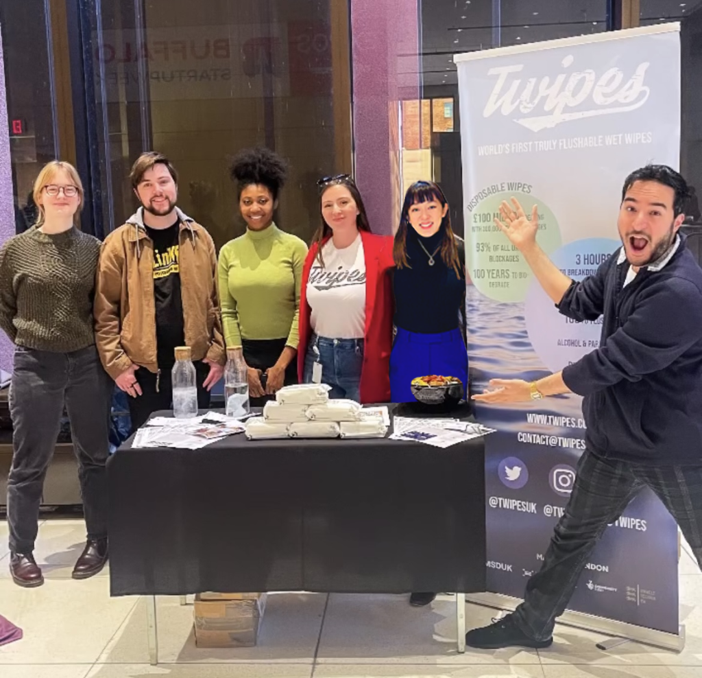 A photo of the Twipes team tabling at Buffalo Startup Week 2023